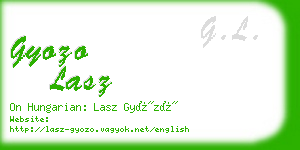 gyozo lasz business card